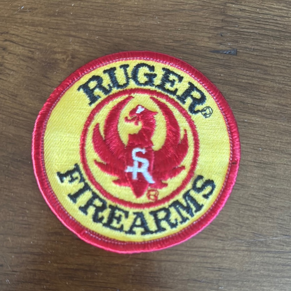 🆕 Ruger Firearms Patch in Red and Yellow